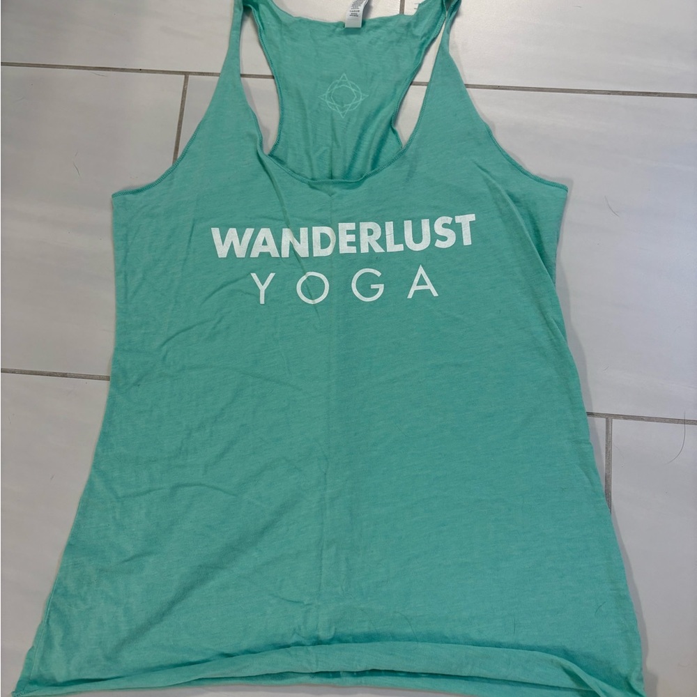 NWOT 🧘🏻‍♀️Wanderlust Mint Green Namaste Tank Top Yoga